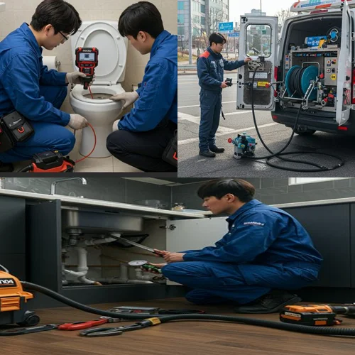 동삭동 하수구 뚫음 하수도 법원 앞 상가