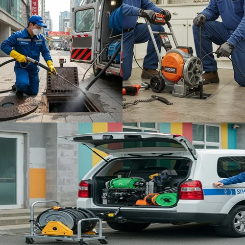 비전동 변기 막힘 수리 칫솔 빠짐