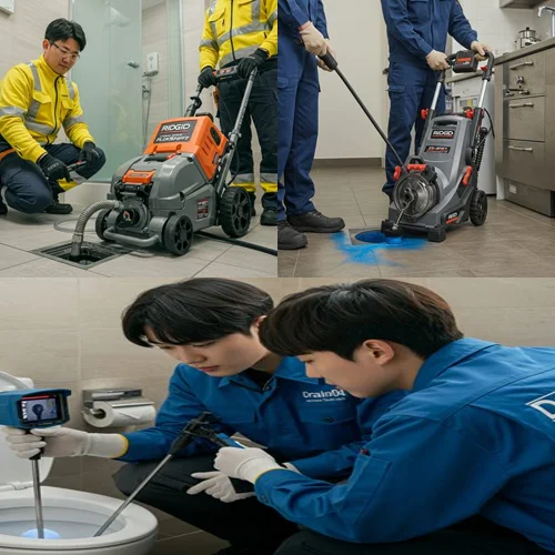 비전동 변기 막힘 수리 칫솔 빠짐