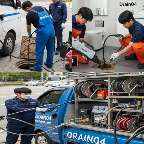 평택칠괴동 하수도막힘 공장 오수관