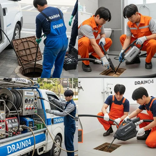 평택칠괴동 하수도막힘 공장 오수관