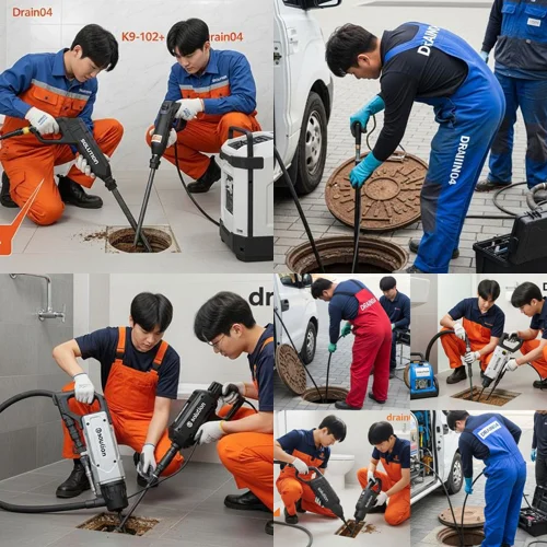 지제동 하수구 고압세척 신축 배관