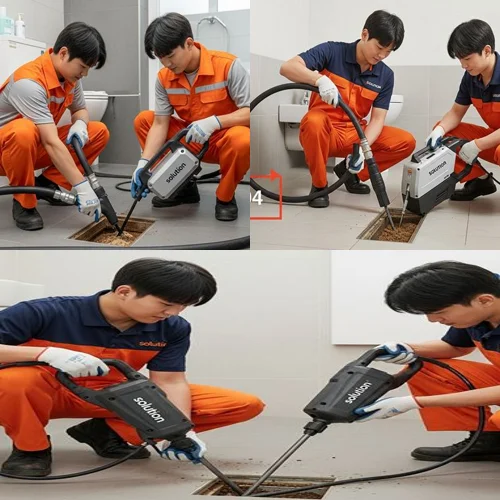 지제동 하수구 고압세척 신축 배관