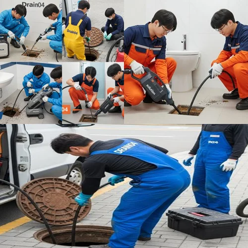 비전동 하수도막힘 소사벌 상가