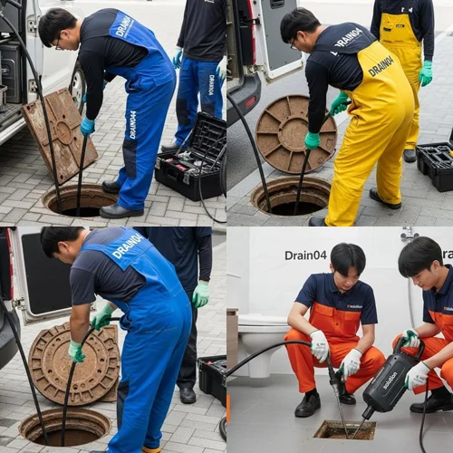 비전동 하수도막힘 소사벌 상가