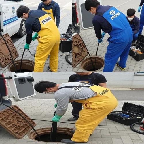 소사동 하수구 고압세척 공동 배관