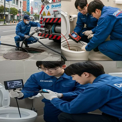 세교동 하수구 뚫음 하수도 공장 배관