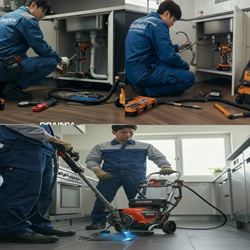 청북면 배수구막힘 횡주관 청소