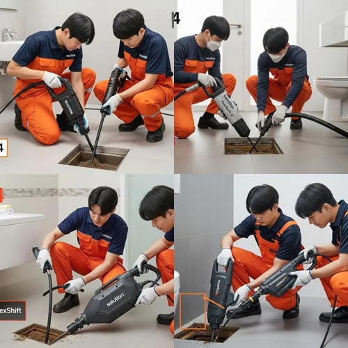 고덕면 하수구뚫음 현장 배관