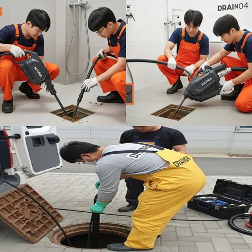 고덕면 하수구뚫음 현장 배관