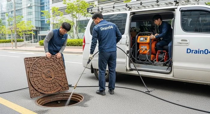 오성면 배수구막힘 흙 모래 막힘