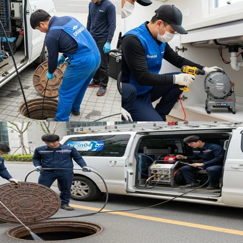 도일동 배수구막힘 트랩 설치