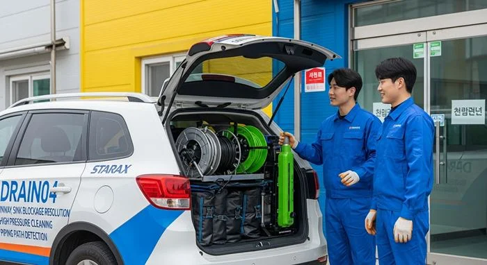 평택 배수구막힘 세탁실 역류