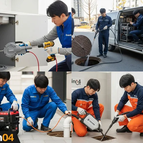 지산동 하수구 고압세척 빌라 배관