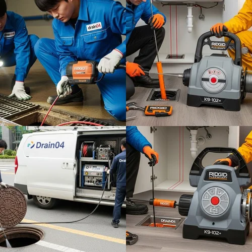 평택시 변기막힘 관통기 작업