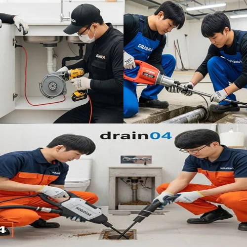 평택시 변기막힘 관통기 작업