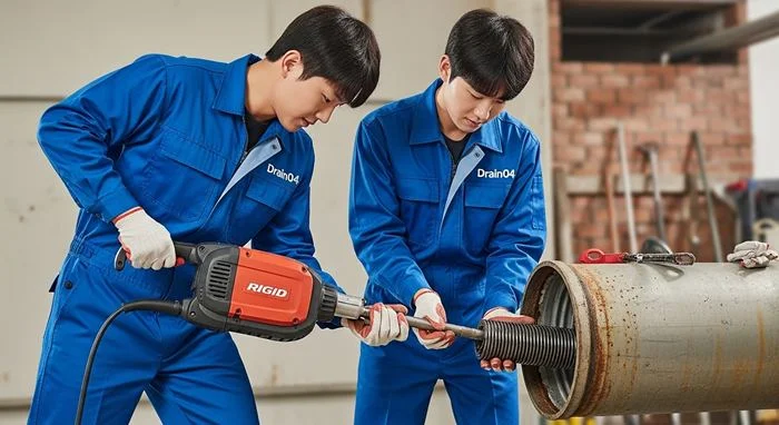 평택 하수구 고압세척 식당 기름때